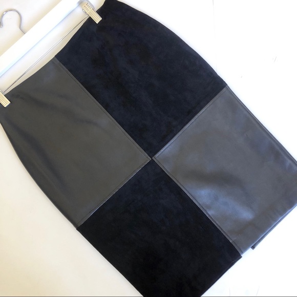 Ivanka Trump Dresses & Skirts - Ivanka Trump vegan leather suede pencil skirt